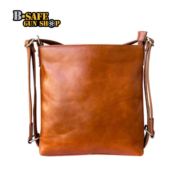 Genuine Leather Convertible Handbag